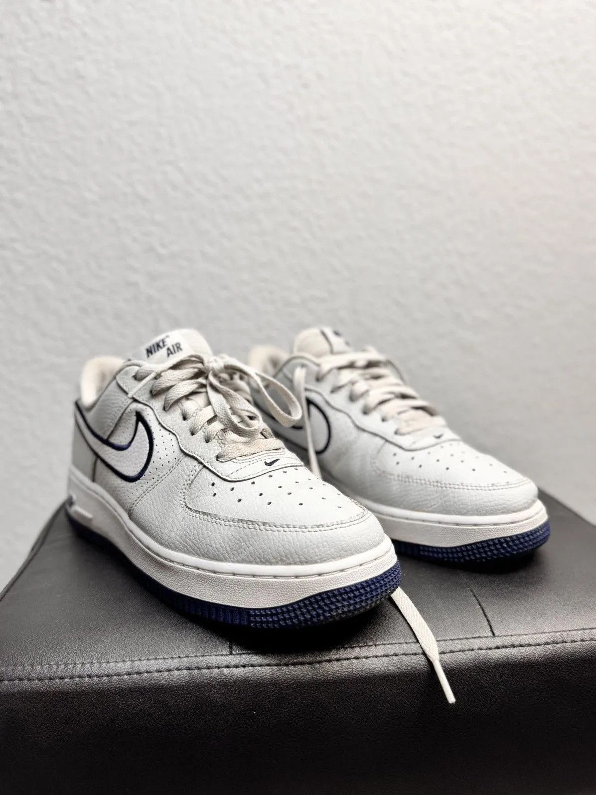 Nike Nike Air Force 1 Low White Leather Sneakers Shoes 12 SKU CS8 Size US 8 / EU 41 - 3 Thumbnail