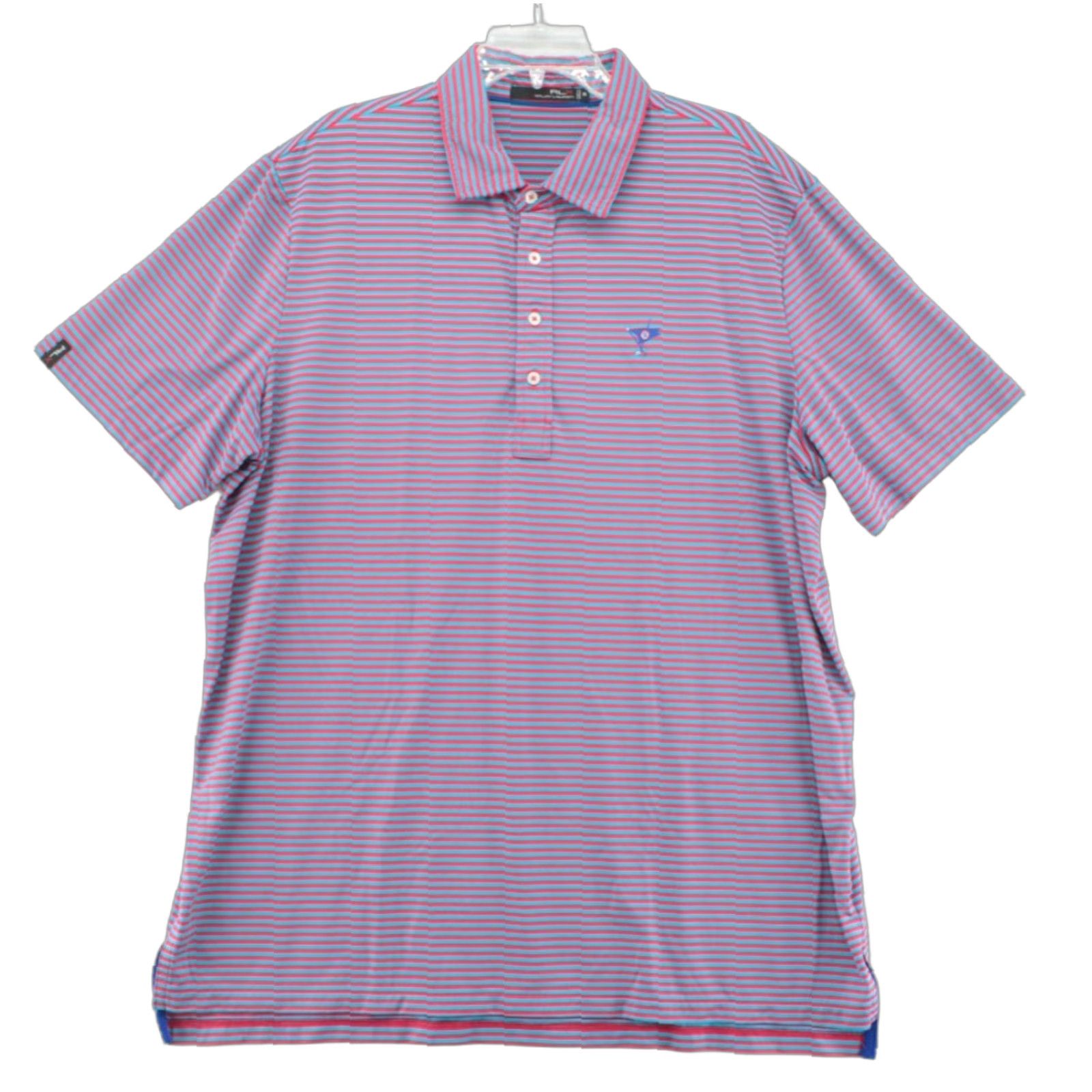 RLX Ralph Lauren RLX Ralph Lauren Polo Shirt Main Selling Point Brand Polo Men 2XL Striped Red Blue Performance Wicking Golf Shirt Mens Size US XXL / EU 58 / 5 - 1 Thumbnail