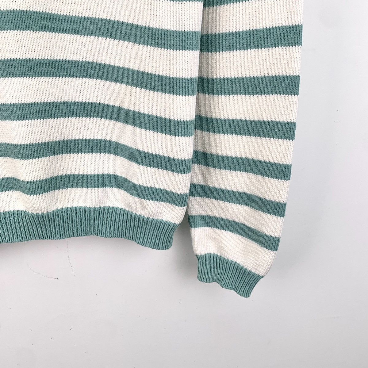 Max Mara Maxmara Color-blocked Striped Long Sleeve Knit Sweater K26WX Size M / US 6-8 / IT 42-44 - 3 Thumbnail