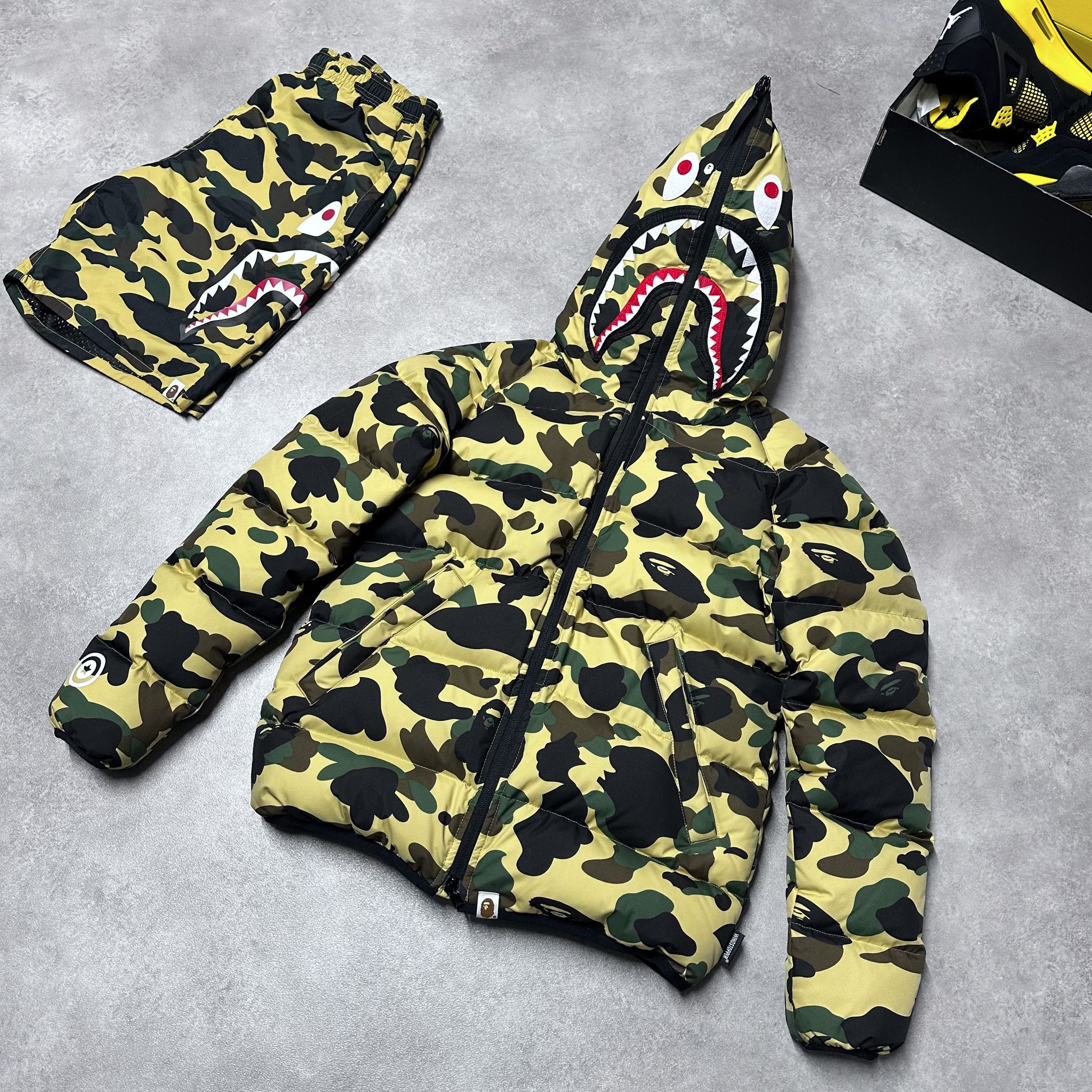 Bape MEGA ABC CAMO SHARK BOA HOODIE JACKET | Grailed