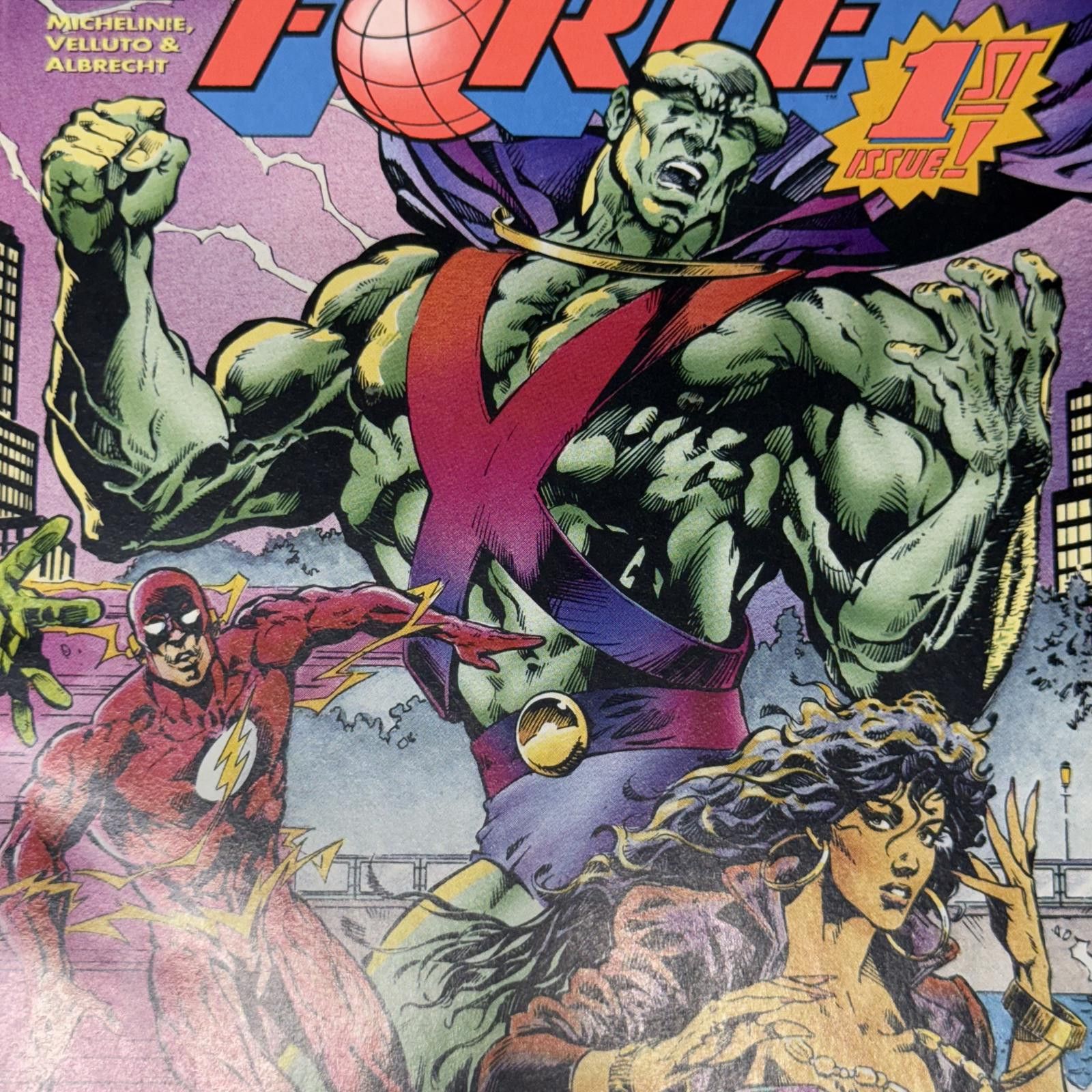 DC Comics DC Justice League Task Force #1 JUN 1993 First Issue Comic Size ONE SIZE - 6 Thumbnail