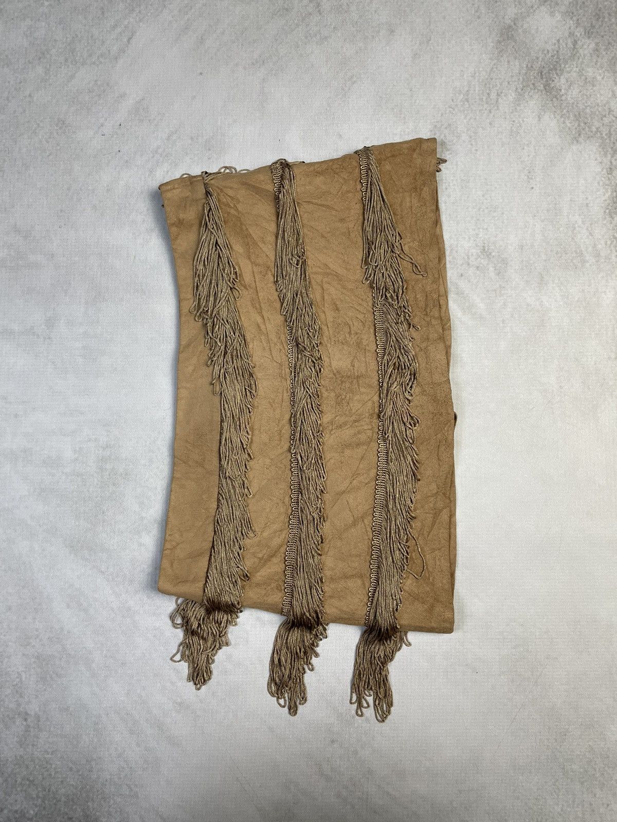 Hysteric Glamour Y2k Layla Rose Sukapan Fringe Faux Suede Skort Size 26" / US 2 / IT 38 - 5 Thumbnail