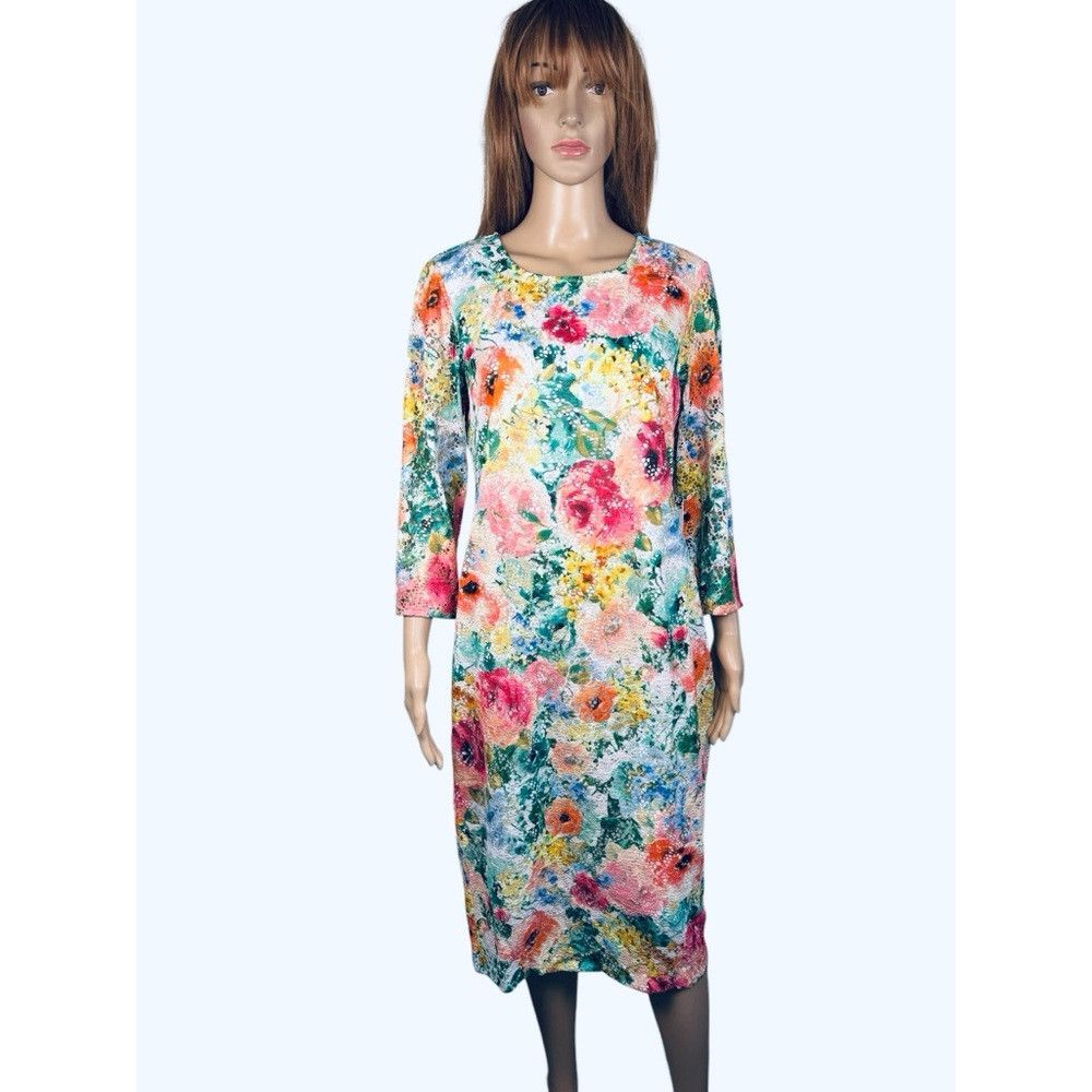 Other NWT New $98 Kensie Floral Shift Lace Dress Size 12 Size XL / US 12-14 / IT 48-50 - 2 Thumbnail