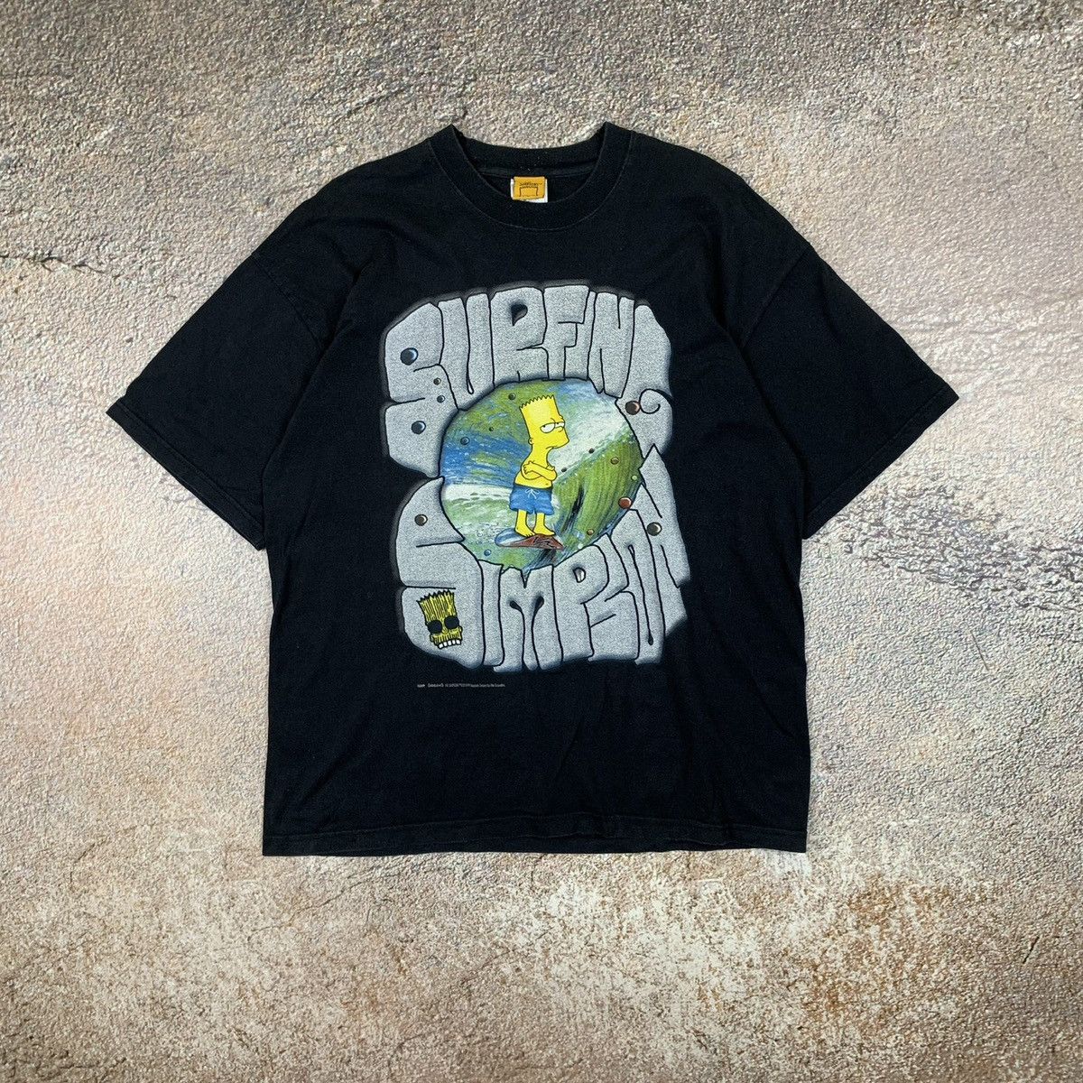 The Simpsons 2000 Surfing Simpson Bart T Shirt Size US XL / EU 56 / 4 - 1 Thumbnail