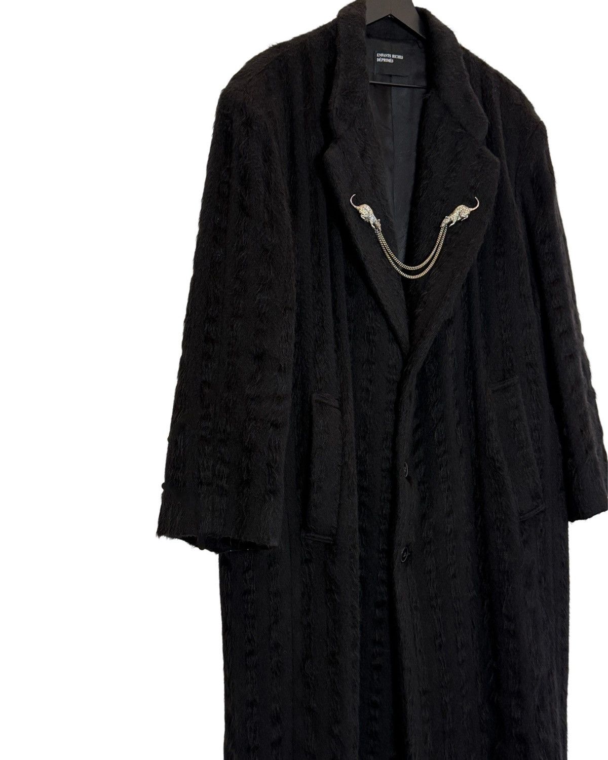 Enfants Riches Deprimes 1 of 1 Striped Alpaca Fur Trench Coat (Runway Sample) ERD Size US L / EU 52-54 / 3 - 1 Thumbnail