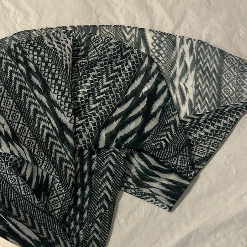 Other One of a Kind Silk Scarf Manufacture Sample - Green - Size ONE SIZE - 6 Thumbnail