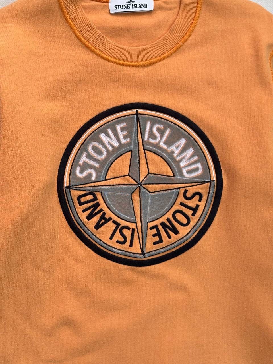 Stone Island Stone Island Compass Logo Sweatshirt Orange Crewneck Size M Size US M / EU 48-50 / 2 - 6 Thumbnail