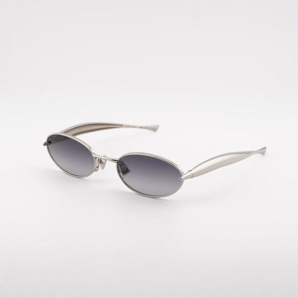 Bottega Veneta Bottega Veneta BV1386S 003 Sunglasses Silver Oval Frame Size ONE SIZE - 5 Thumbnail