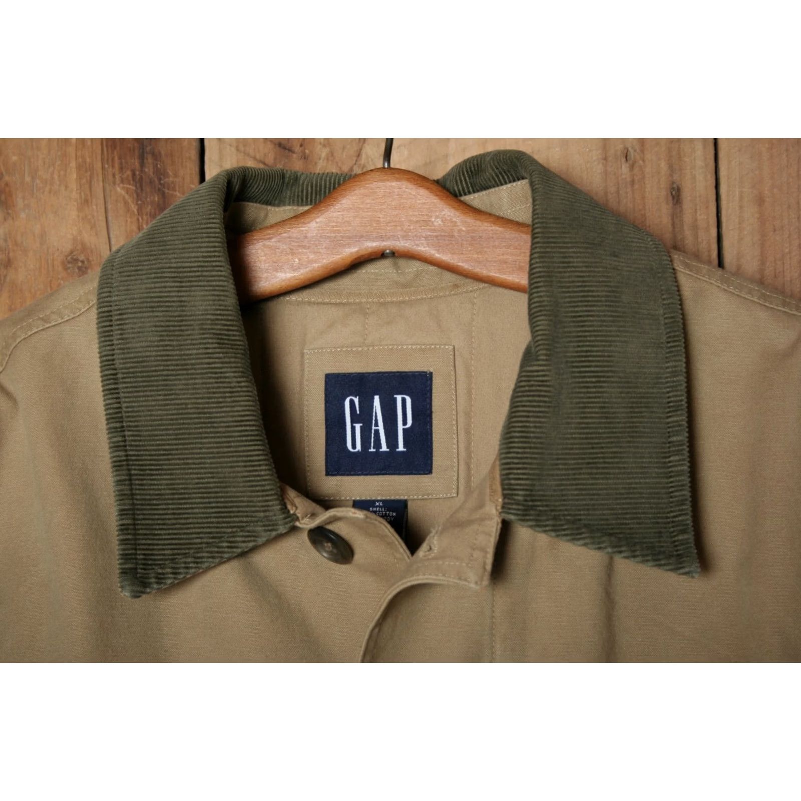 Gap GAP Tan Canvas Quilt Lined Chore Coat Men's L Corduroy Collar Barn Coat Size US L / EU 52-54 / 3 - 5 Thumbnail