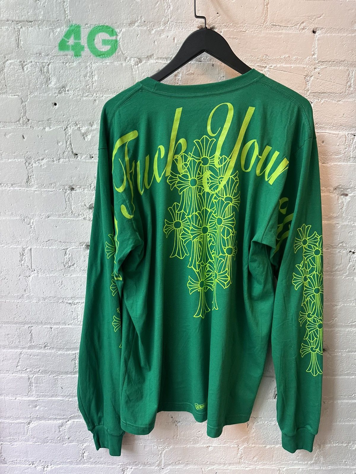 4GSELLER × Chrome Hearts CHROME HEARTS x 4GSELLER GFYS FUCK YOURSELF CROSS SHIRT Size US XL / EU 56 / 4 - 1 Thumbnail