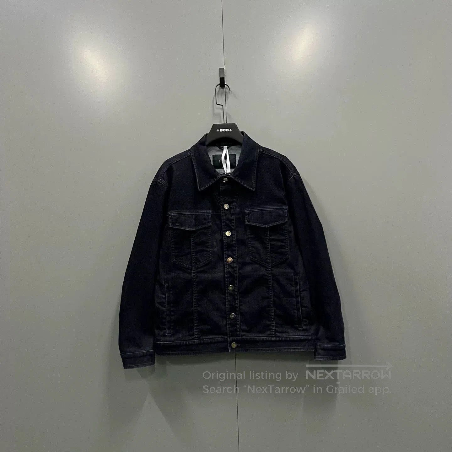 Fendi FENDI Navy Flocked Jacket Size 52. Size US L / EU 52-54 / 3 - 1 Thumbnail