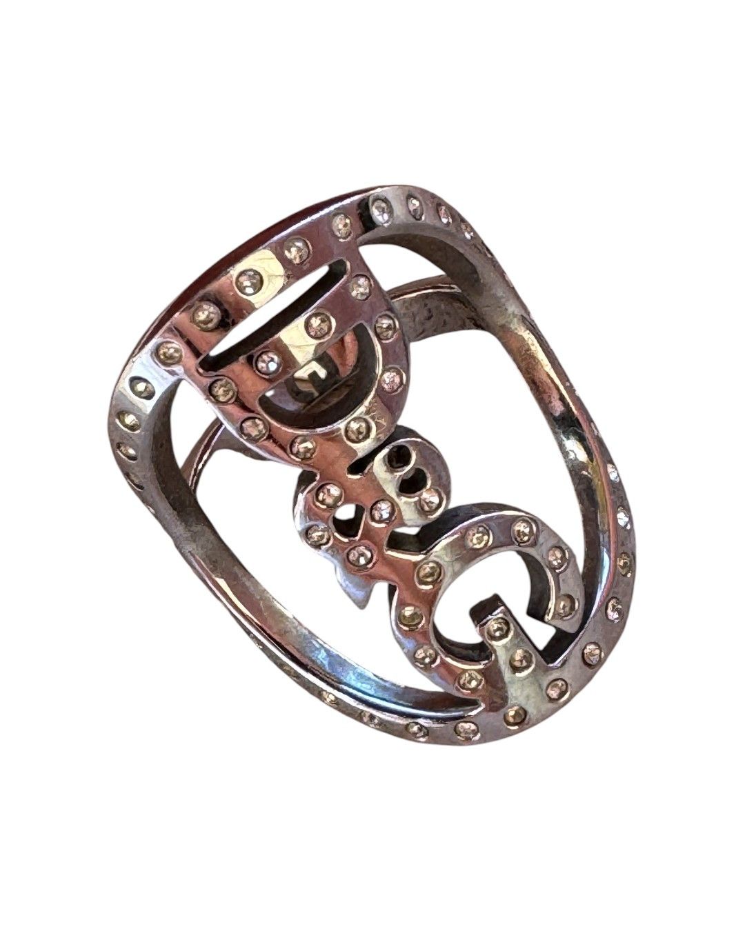 Dolce & Gabbana RHINESTONES LOGO RING Size ONE SIZE - 3 Thumbnail