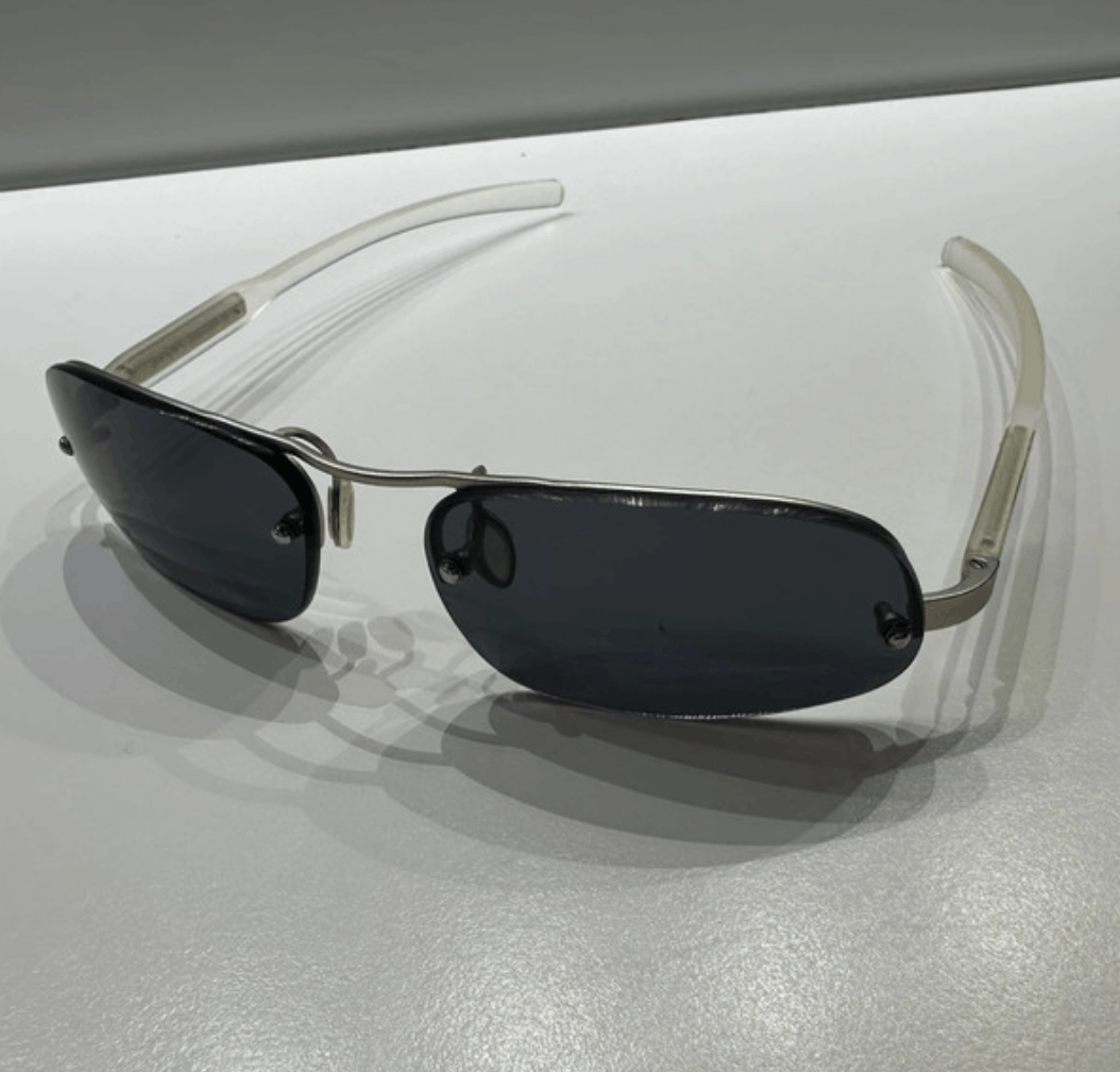 Prada × Vintage PRADA 2004 Sunglasses Rimless Sport Metal Frame Shield Size ONE SIZE - 4 Thumbnail
