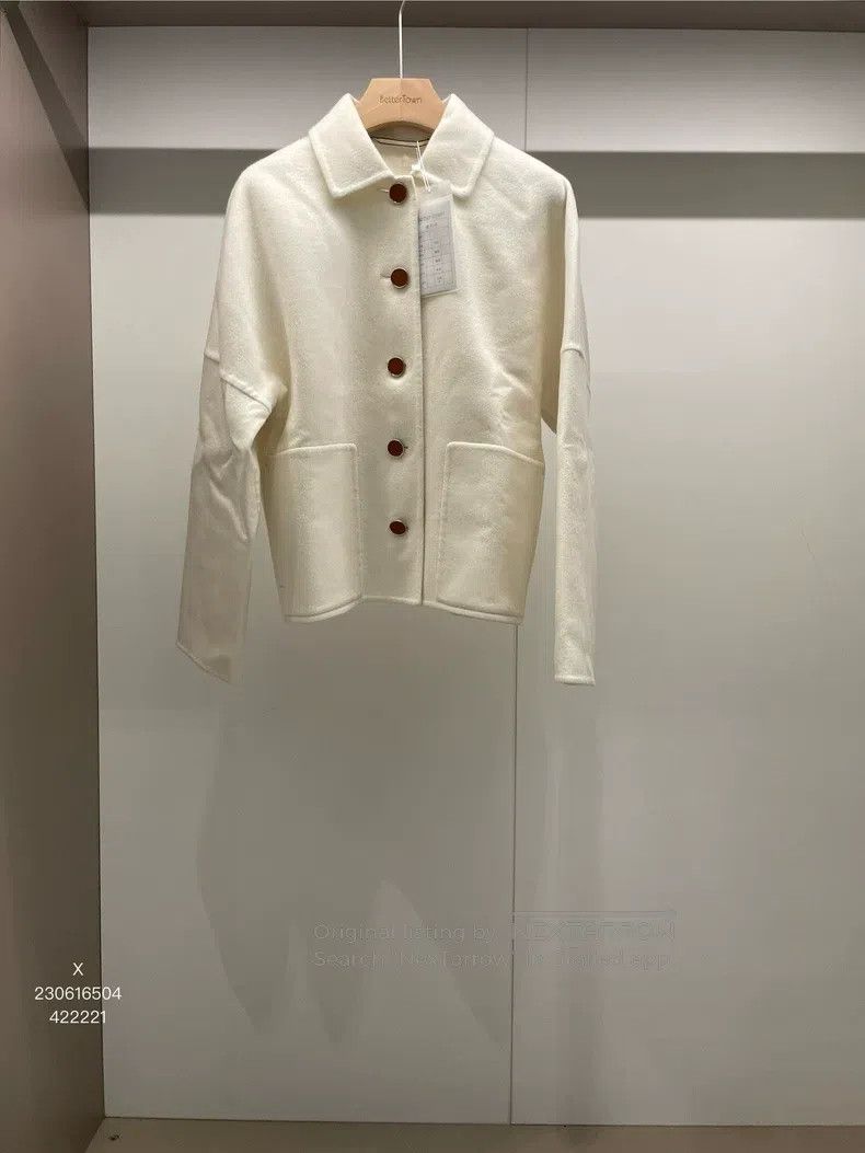 Hermes Hermes White Cashmere Coat Size XS / US 0-2 / IT 36-38 - 1 Thumbnail