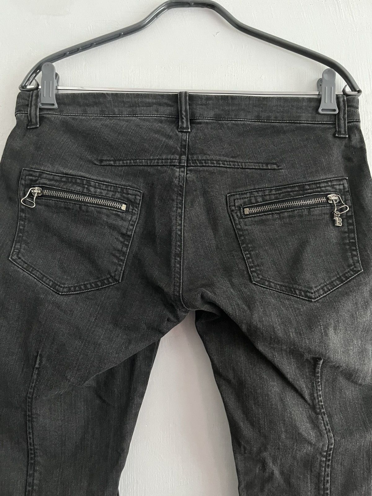 Pierre Balmain Pierre Balmain Biker Slim Cut Jeans Size 30" / US 8 / IT 44 - 5 Thumbnail