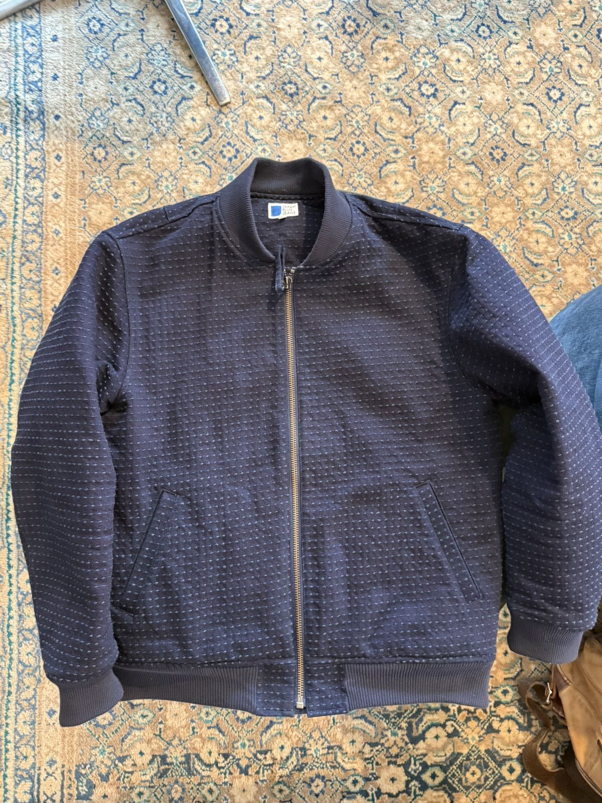 Japan Blue Jeans Japan Blue Jeans Sashiko Bomber Jacket XXL Size US XL / EU 56 / 4 - 1 Thumbnail