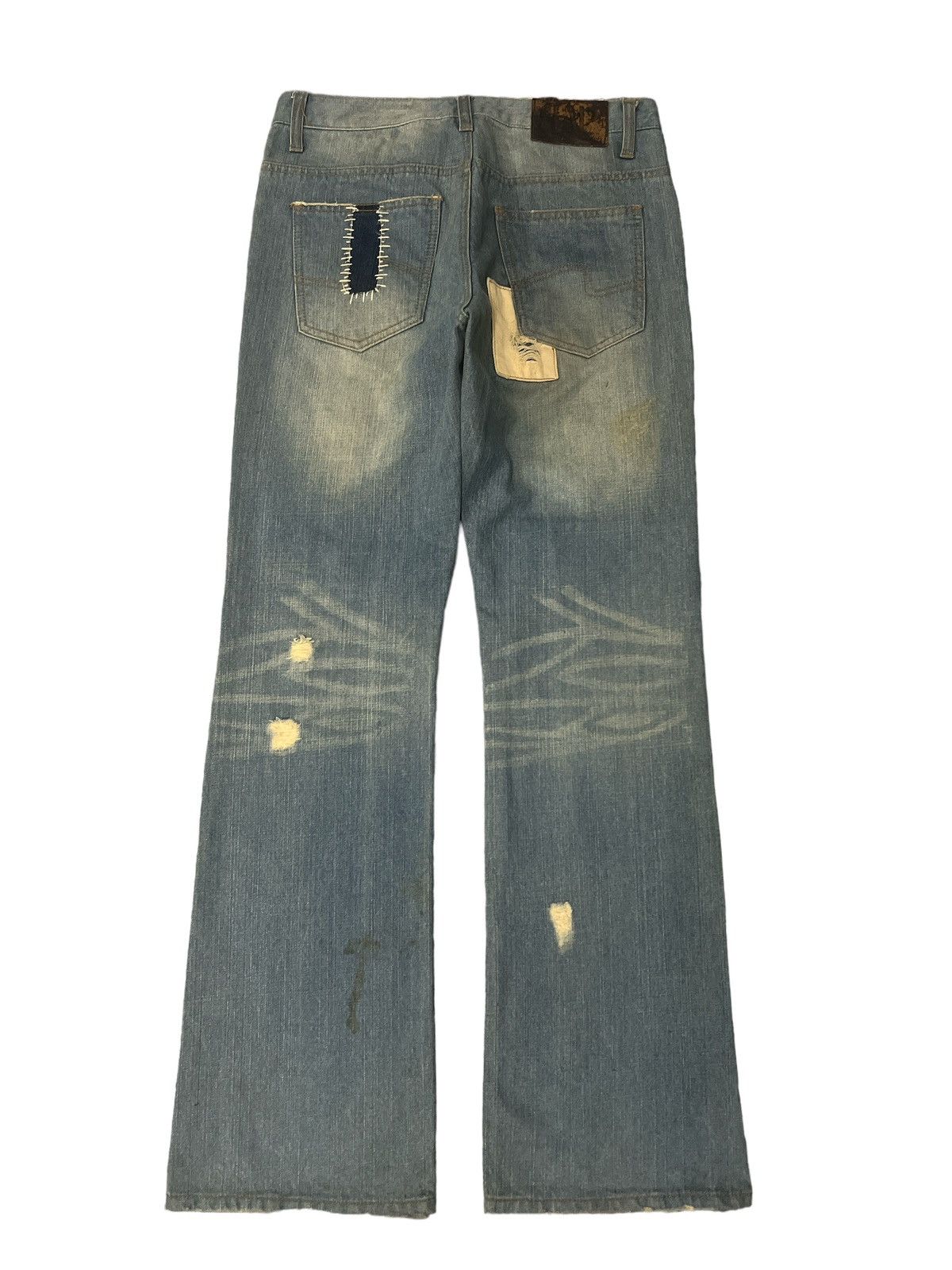 If Six Was Nine FLARED💥BONDS&PEACE SASHIKO BORO KAPITAL STYLE PANT Size US 30 / EU 46 - 7 Thumbnail