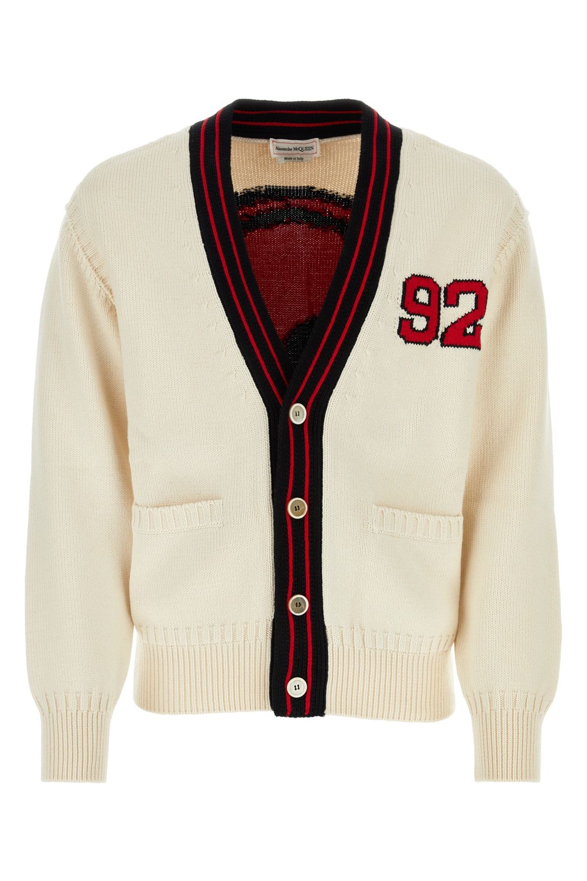 image of Alexander Mcqueen Cardigan in Mixed Colours, Men's (Size Large)