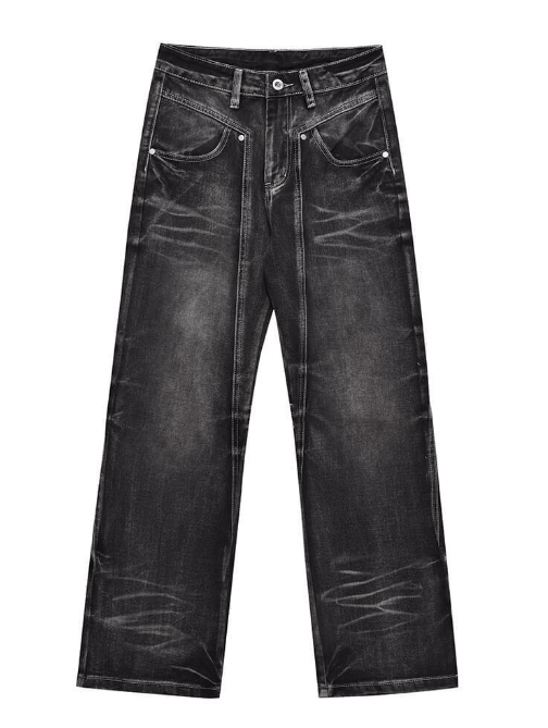 Japanese Brand American retro high street washed distressed jeans for men Size US 32 / EU 48 - 4 Thumbnail