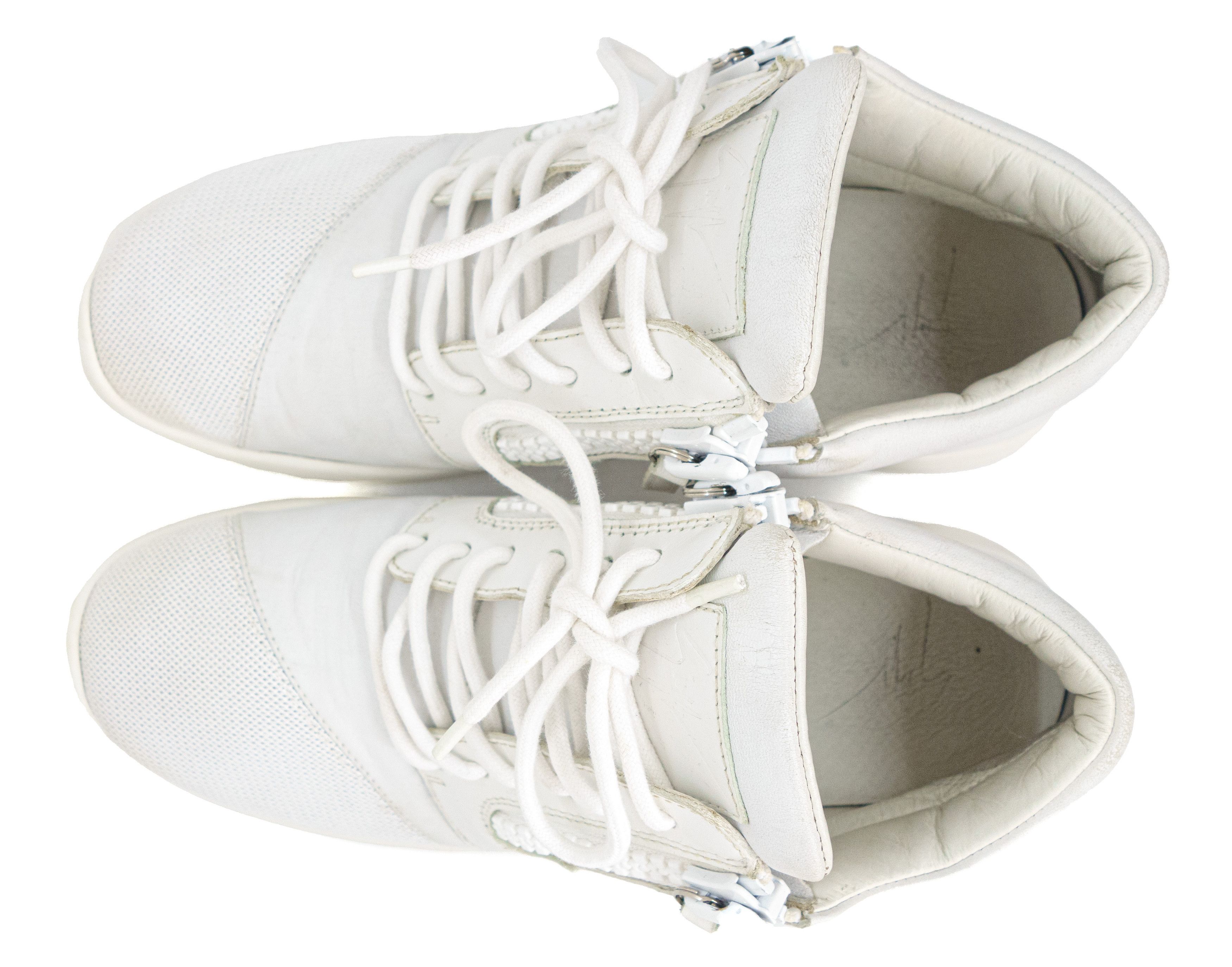 Giuseppe Zanotti Mesh Leather Runners Size US 9.5 / IT 39.5 - 3 Thumbnail