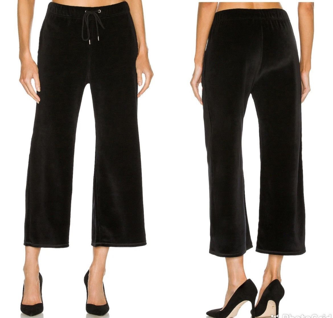 Nili Lotan Daphne Wide Leg Velour Sweatpants Size 30" / US 8 / IT 44 - 2 Thumbnail