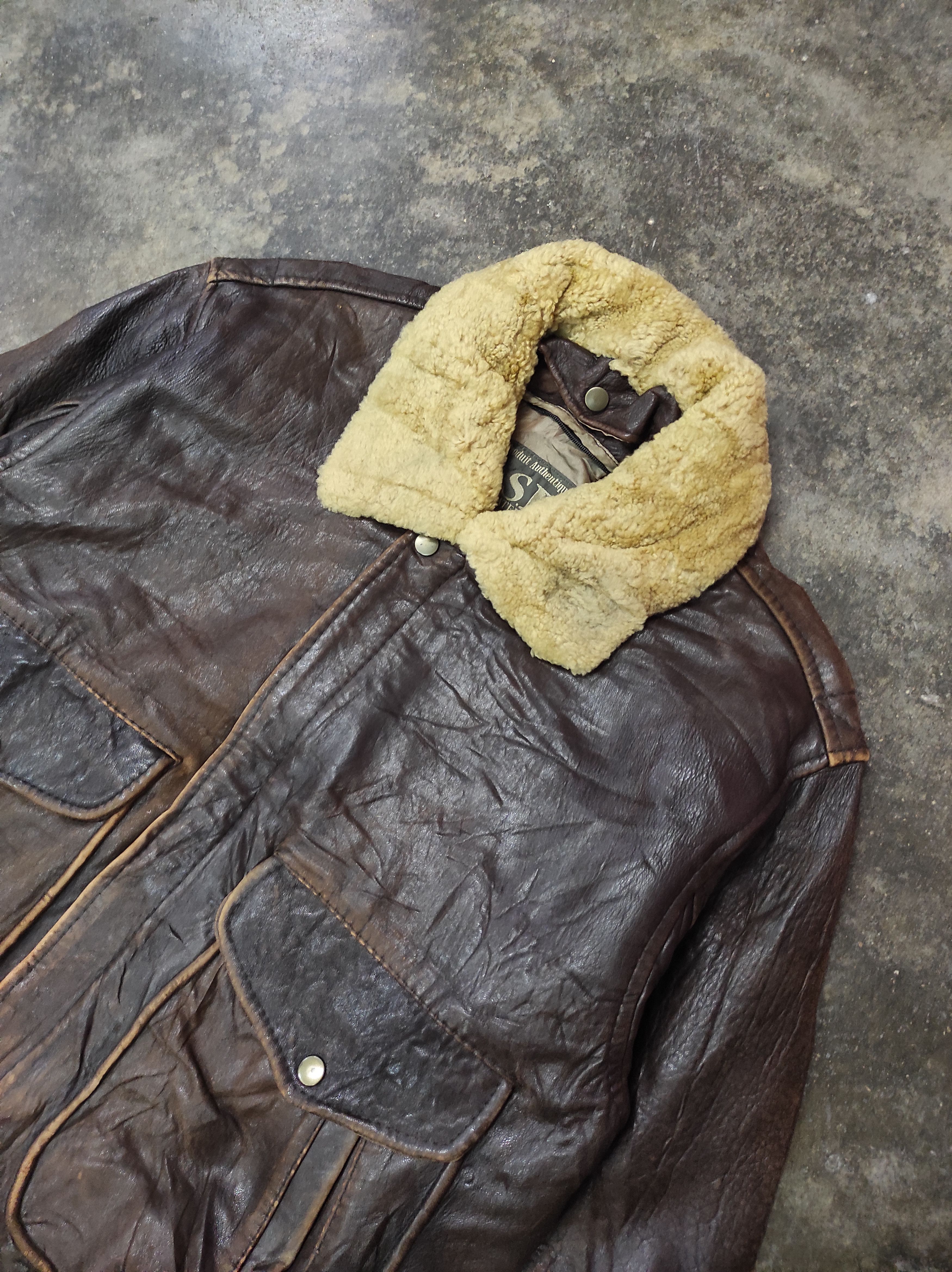 Genuine Leather ASL ALL STATELAND POUR HOMME LEATHER BOMBER JACKET Size US M / EU 48-50 / 2 - 3 Thumbnail