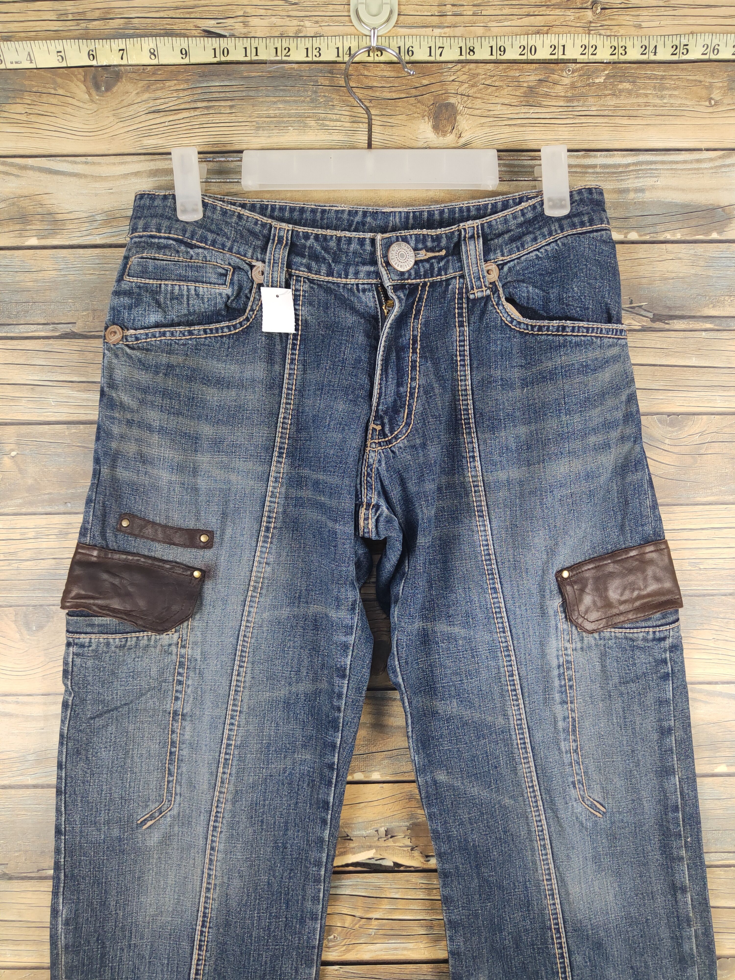 Comme Ca Ism DL Comme Ca du Mode Blue Distressed Ripped Jeans #1578 Size US 29 - 2 Thumbnail