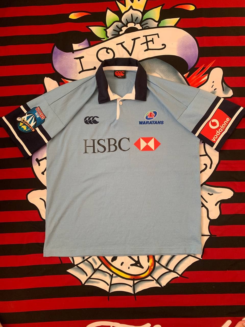Canterbury of New Zealand NSW Waratahs Rugby Shirt 00s Size XL Canterbury Size US XL / EU 56 / 4 - 1 Thumbnail