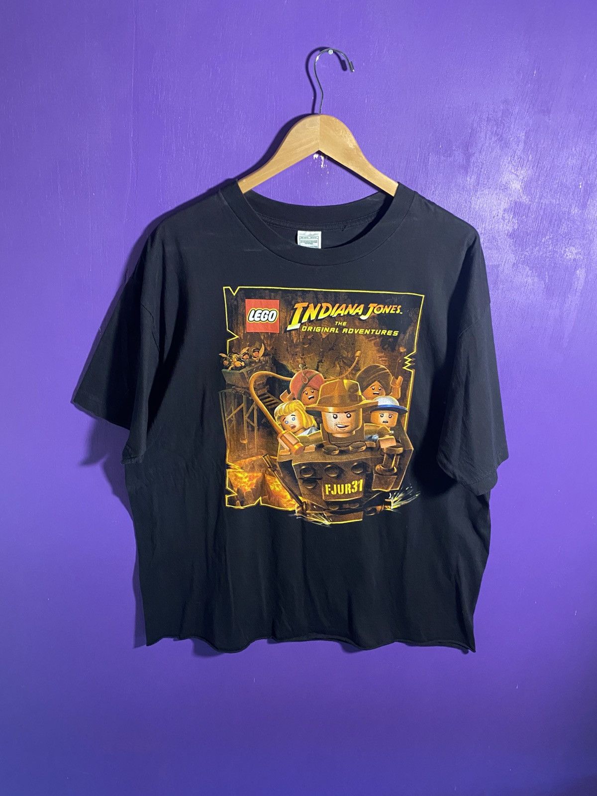 LEGO Vintage 00s Lego Indiana Jones video game t-shirt Size US XL / EU 56 / 4 - 1 Thumbnail