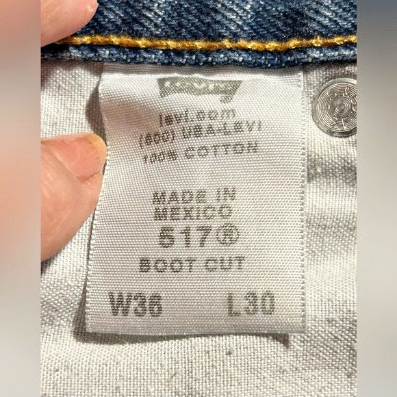 Levi's Vintage Clothing Vintage Y2K Levis 517 Mens Denim Boot Cut Blue Jeans~36x30~ Size US 36 / EU 52 - 6 Thumbnail