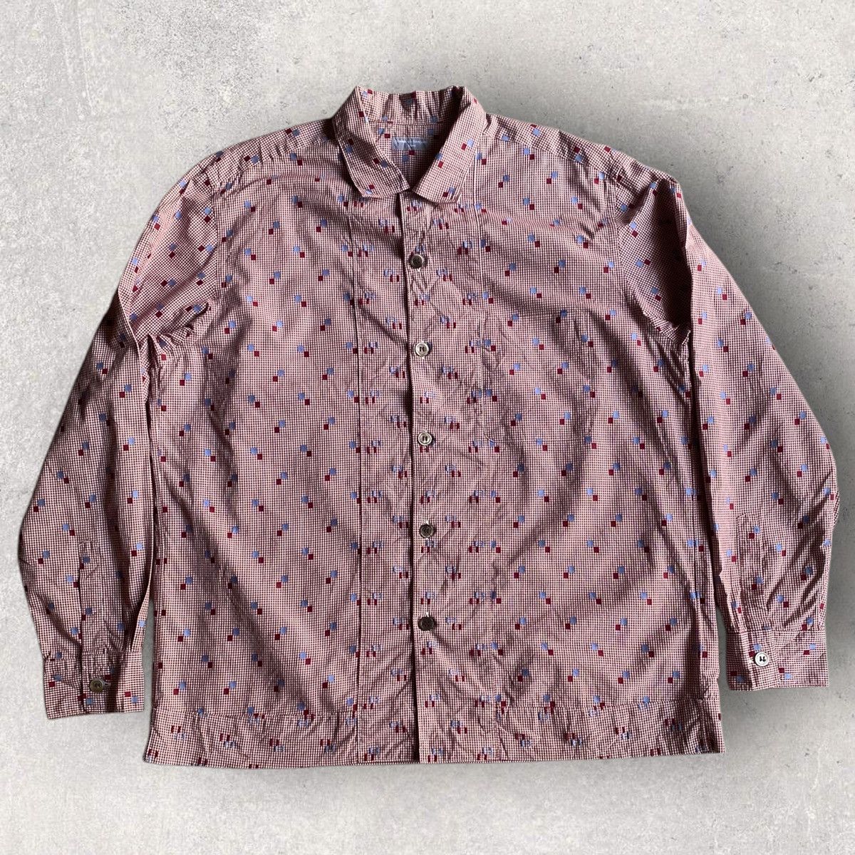 Comme des Garcons Vintage 2001 Red Plaid Shirt Size US M / EU 48-50 / 2 - 3 Thumbnail