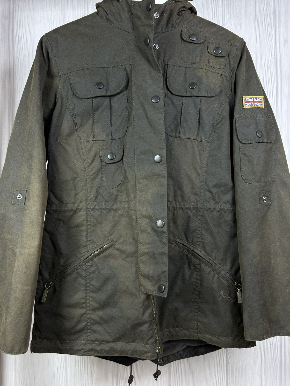 Barbour Barbour Winter Force Waxed Parka Jacket Size 10 Size M / US 6-8 / IT 42-44 - 4 Thumbnail