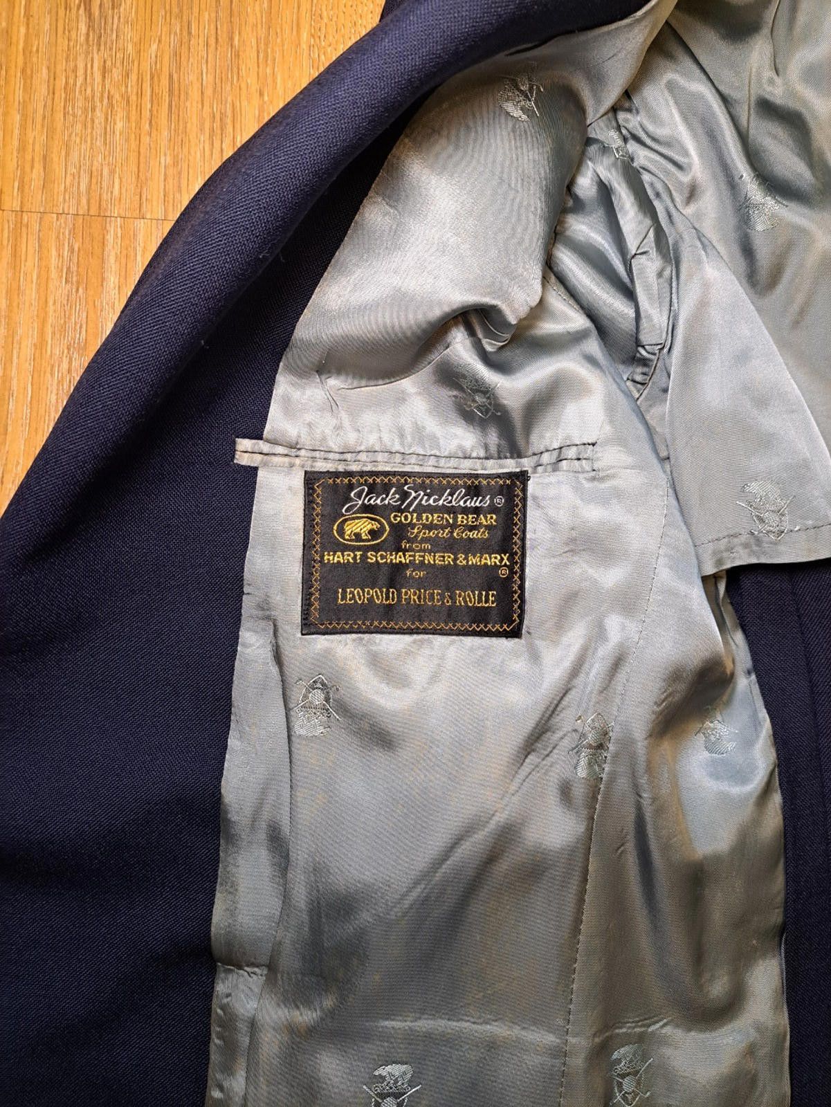 Hart Schaffner Marx VINTAGE Hart Schaffner Marx Jack Nicklaus Blazer 42R Navy Size 42R - 8 Thumbnail