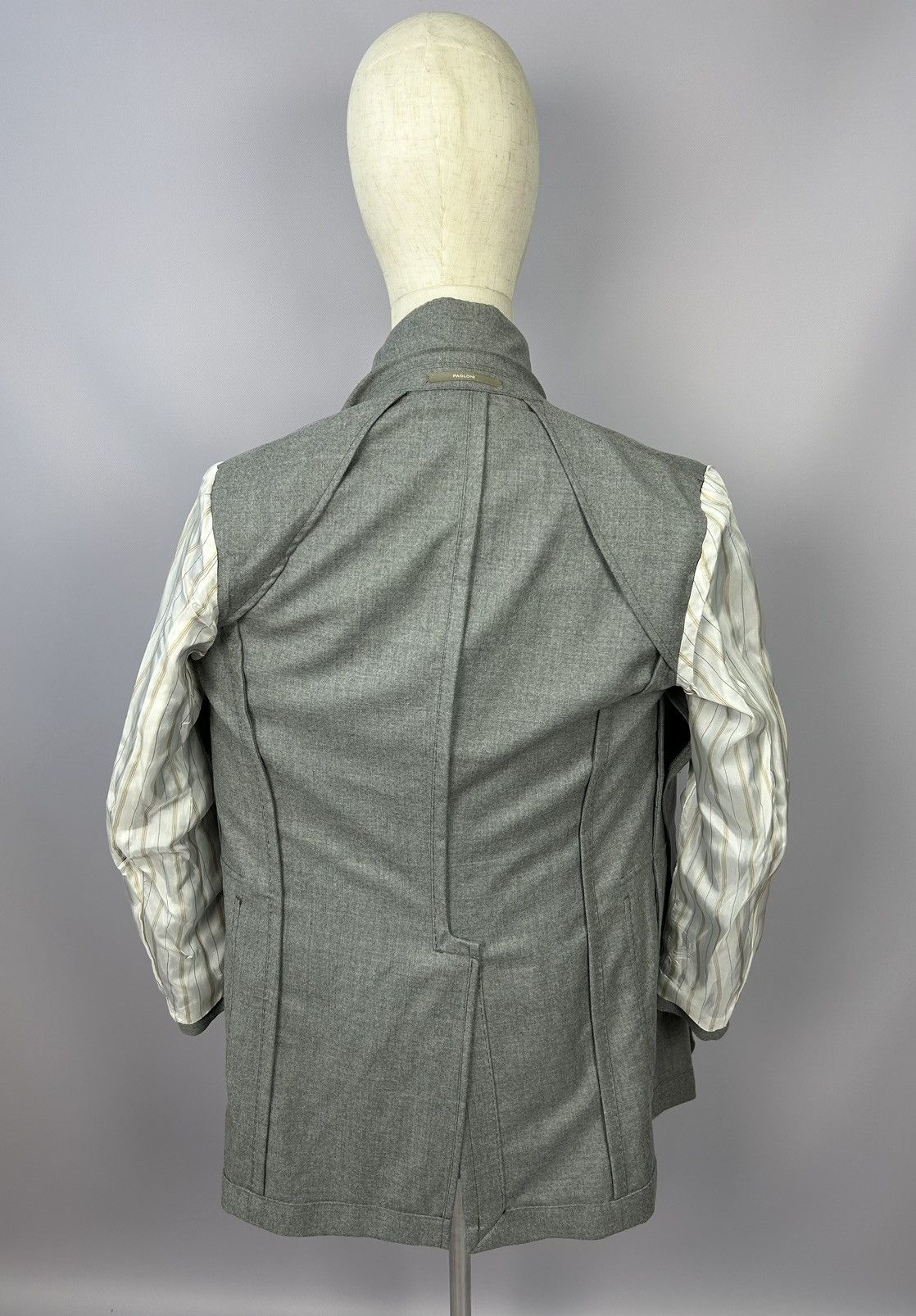 Designer × Paoloni Paoloni Quarantotto Double Breasted Wool Unlined Blazer EU46 Size 36R - 14 Thumbnail