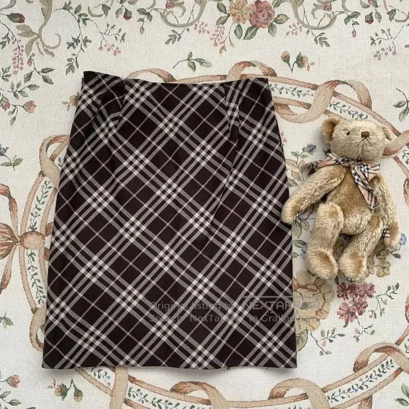 Burberry Burberry Brown Wool Midi Skirt. Size 23" - 5 Thumbnail