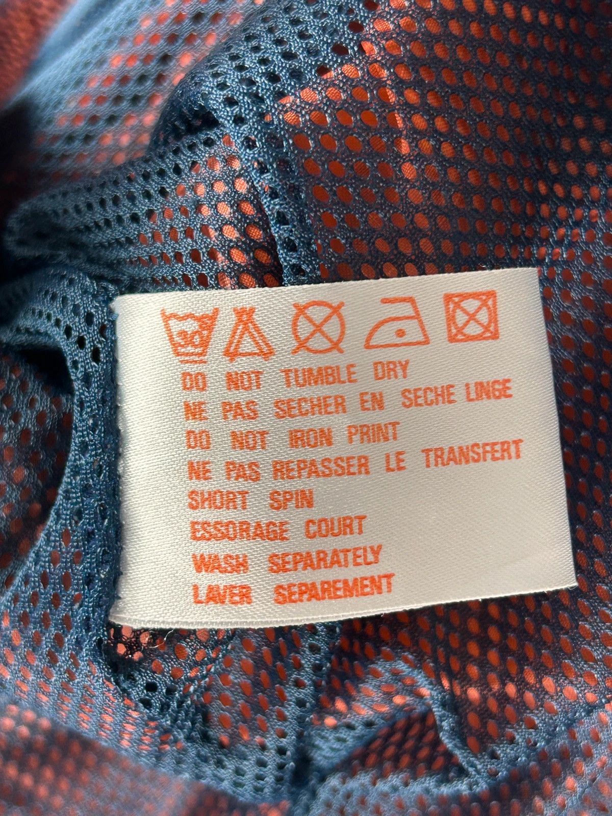 Nike × Vintage Nike vintage z lat 80s/90s anorak navy orange mini logo Size US XL / EU 56 / 4 - 10 Thumbnail