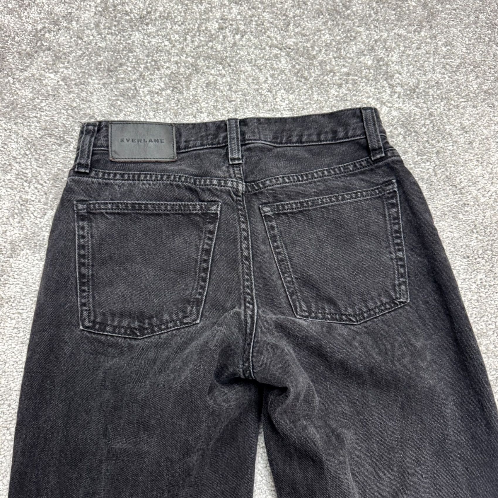 Everlane Everlane The Slouch Bootcut Denim Jeans Womens 23 Black Mid Rise Cotton Blend Jeans Slim Bootcut City Streetwear Size 40" / US 18 - 4 Thumbnail