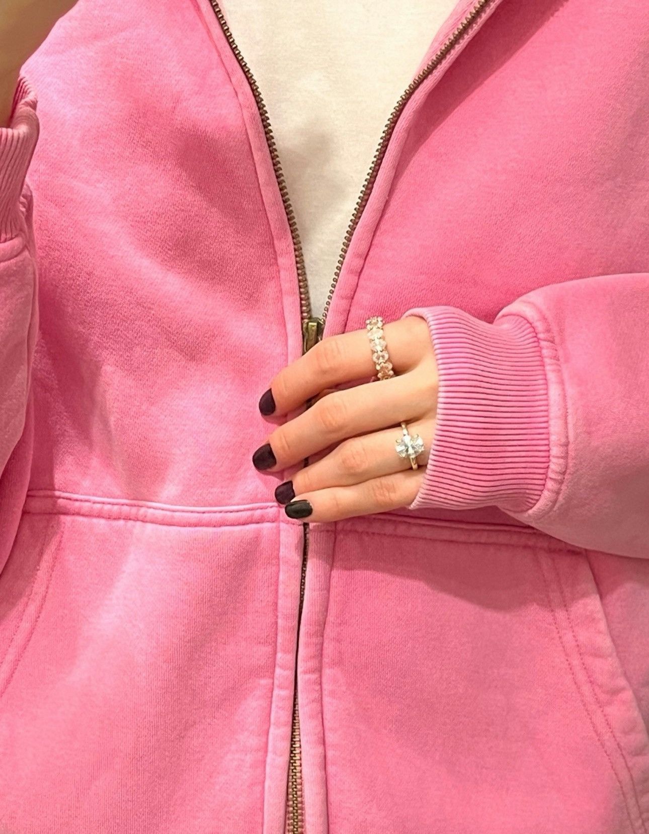 Japanese Brand × Vintage Unisex Pink Washed Hoodie Zipper Size US S / EU 44-46 / 1 - 4 Thumbnail