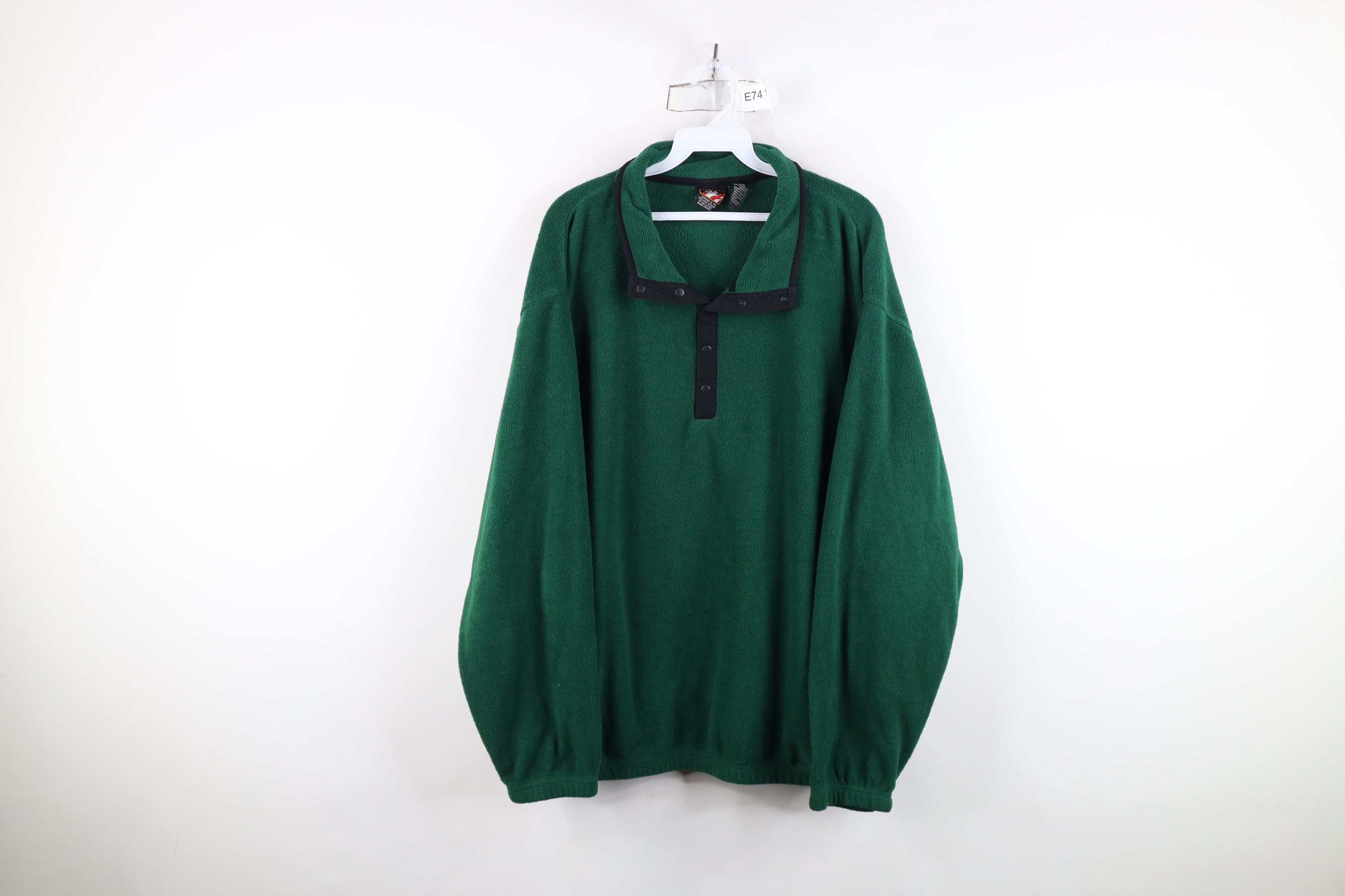 Vintage Vintage 90s USA Olympics Snap Button Pullover Fleece Sweater Size US L / EU 52-54 / 3 - 1 Thumbnail