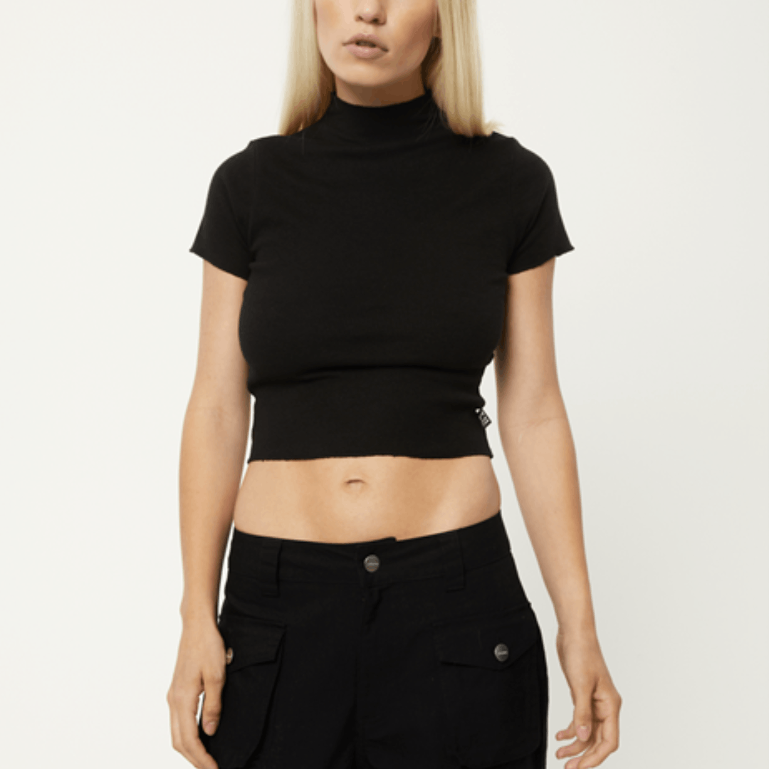Afends BNWT Afends - Iconic - Hemp Ribbed High Neck T-Shirt - XL Size XL / US 12-14 / IT 48-50 - 1 Thumbnail