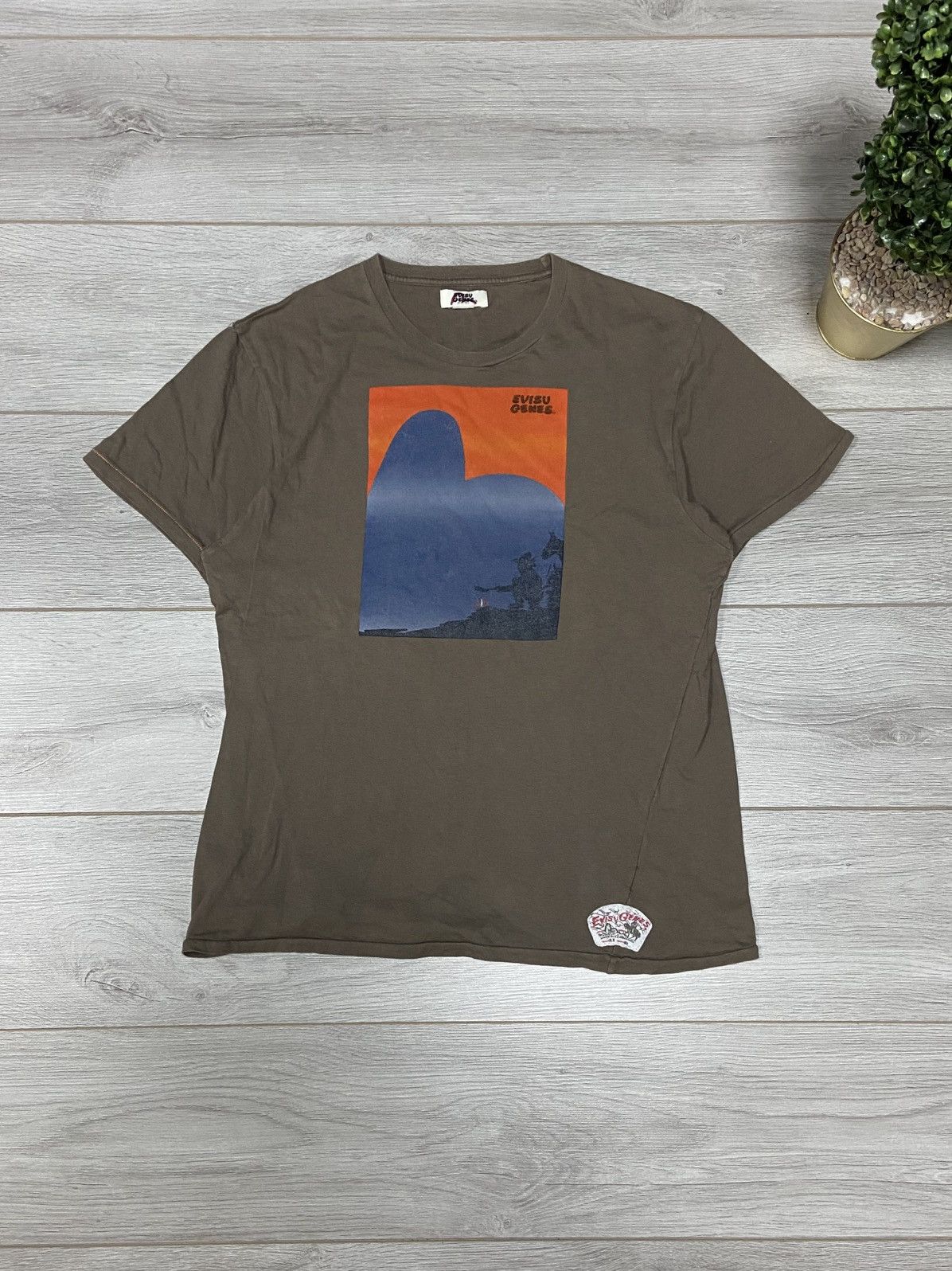 Evisu Evisu genes big print logo seagull vintage Japanese t-shirt Size US S / EU 44-46 / 1 - 1 Thumbnail