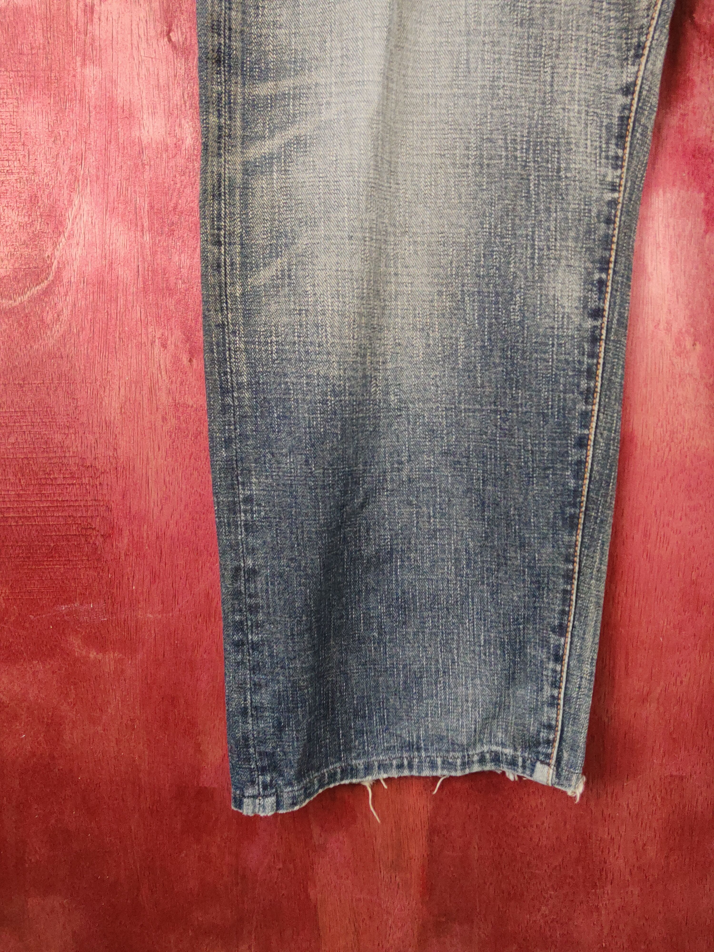 Japanese Brand GLHeart Dark Blue Faded Distressed Ripped Jeans #S2248 Size US 40 / EU 56 - 4 Thumbnail