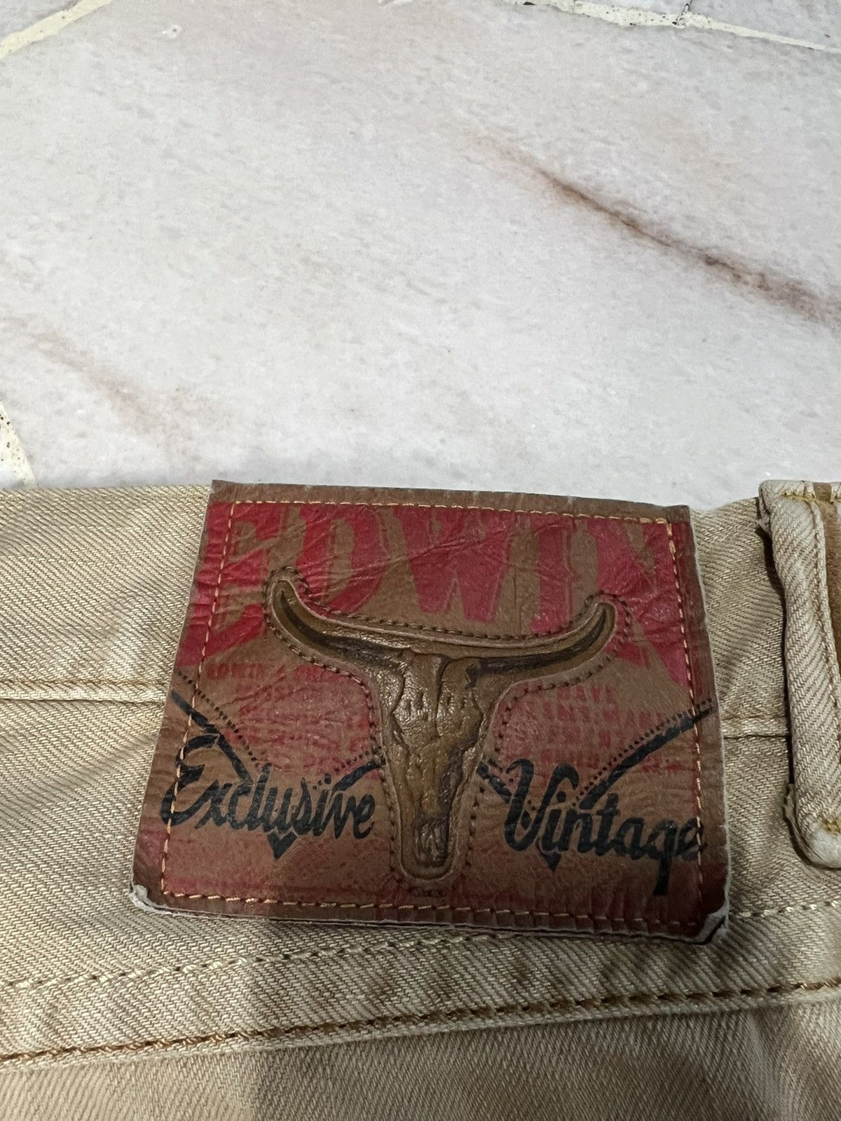 Edwin × If Six Was Nine EDWIN EXCLUSIVE VINTAGE BUFFALO HEAD RARE Size US 31 - 17 Thumbnail