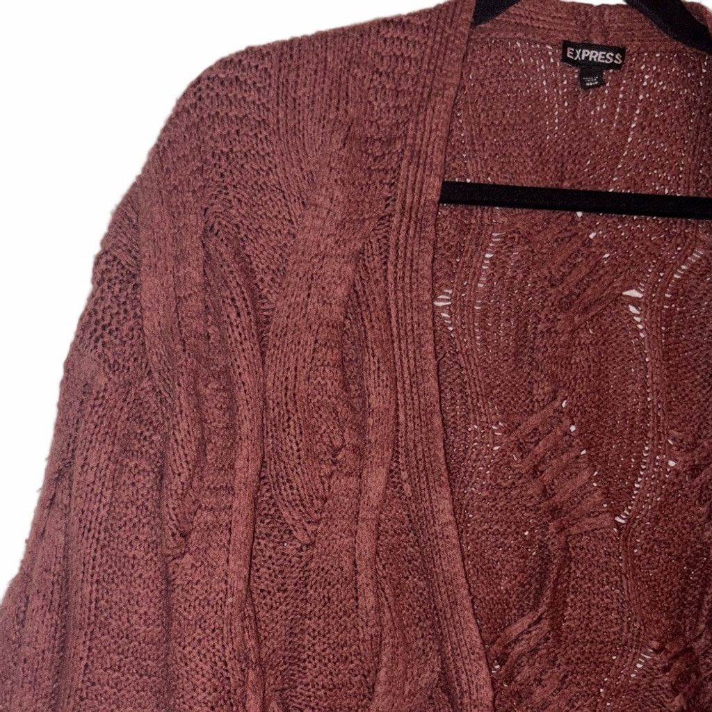 Express Express Warm Burgundy Cardigan | EUC | Sz XS Size XS / US 0-2 / IT 36-38 - 3 Thumbnail