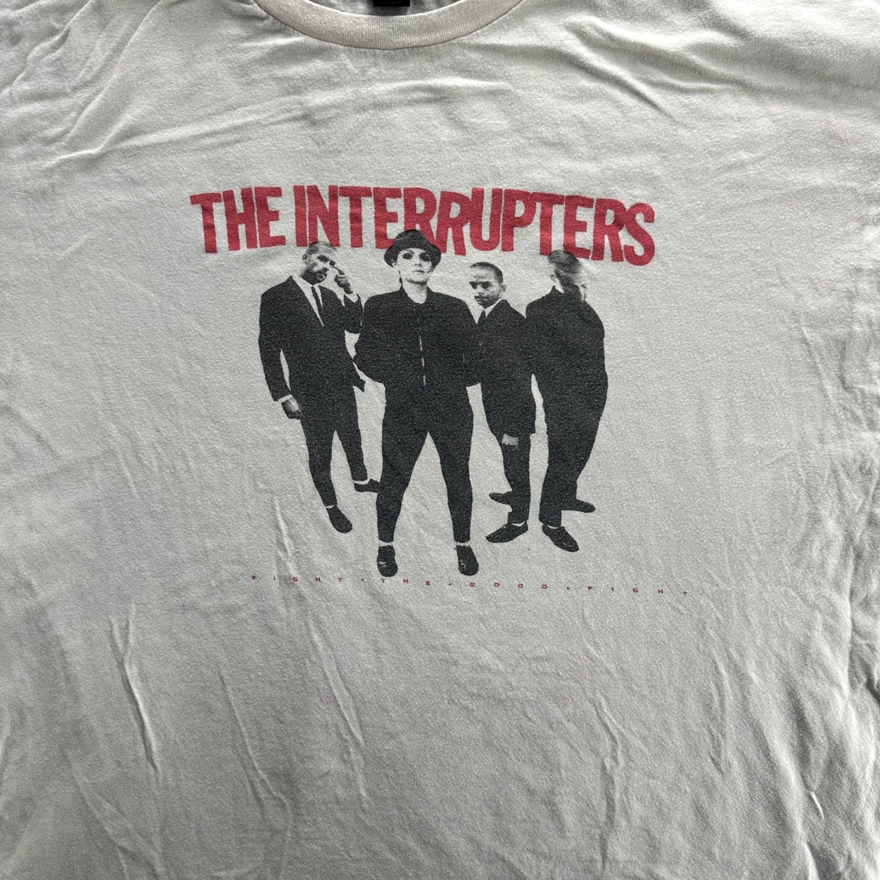 Tultex The Interrupters Shirt Mens 2XL White Band Ska Punk Tee Fight The Good Fight Size US XXL / EU 58 / 5 - 3 Thumbnail