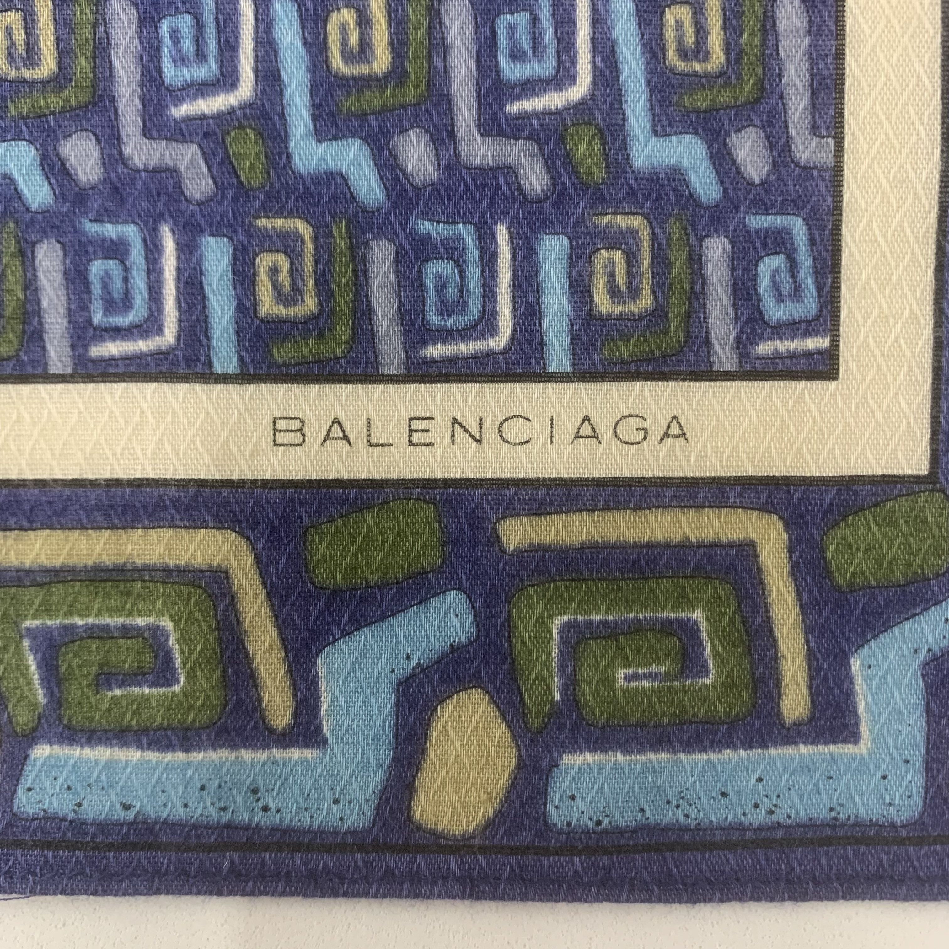 Vintage Balenciaga Handkerchief Bandana Neckerchief Pocket Square Size ONE SIZE - 4 Thumbnail