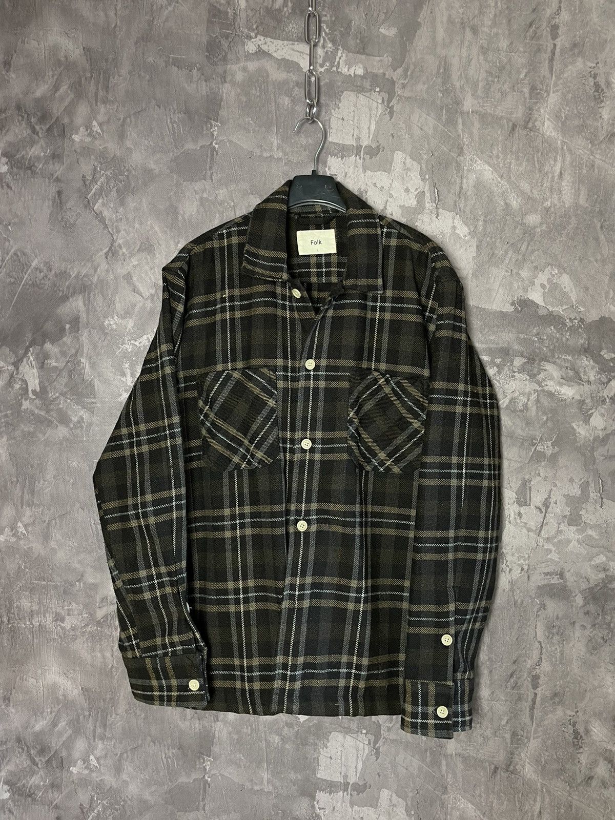 Folk Vintage Folk Flannel Checked Pocket Shirt Plaid Size US L / EU 52-54 / 3 - 1 Thumbnail