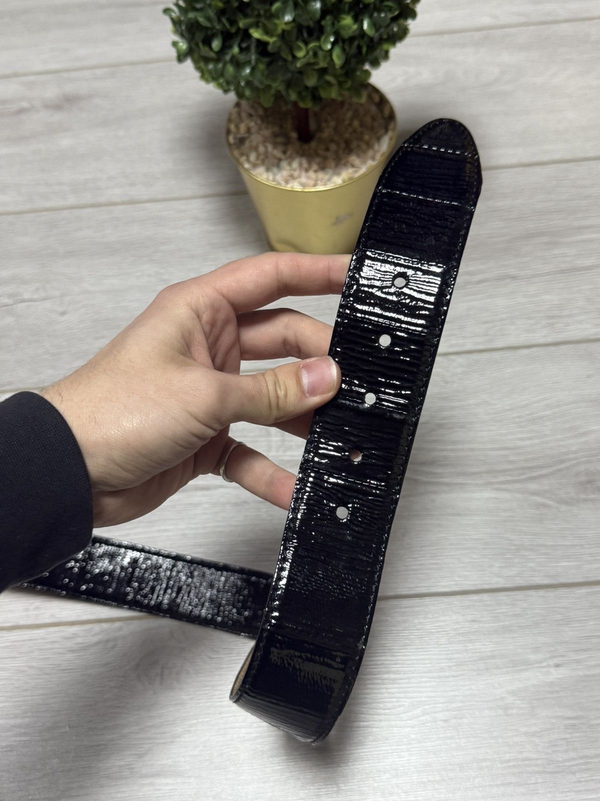 Dolce & Gabbana Dolce & Gabbana leather lacquered belt Size ONE SIZE - 5 Thumbnail