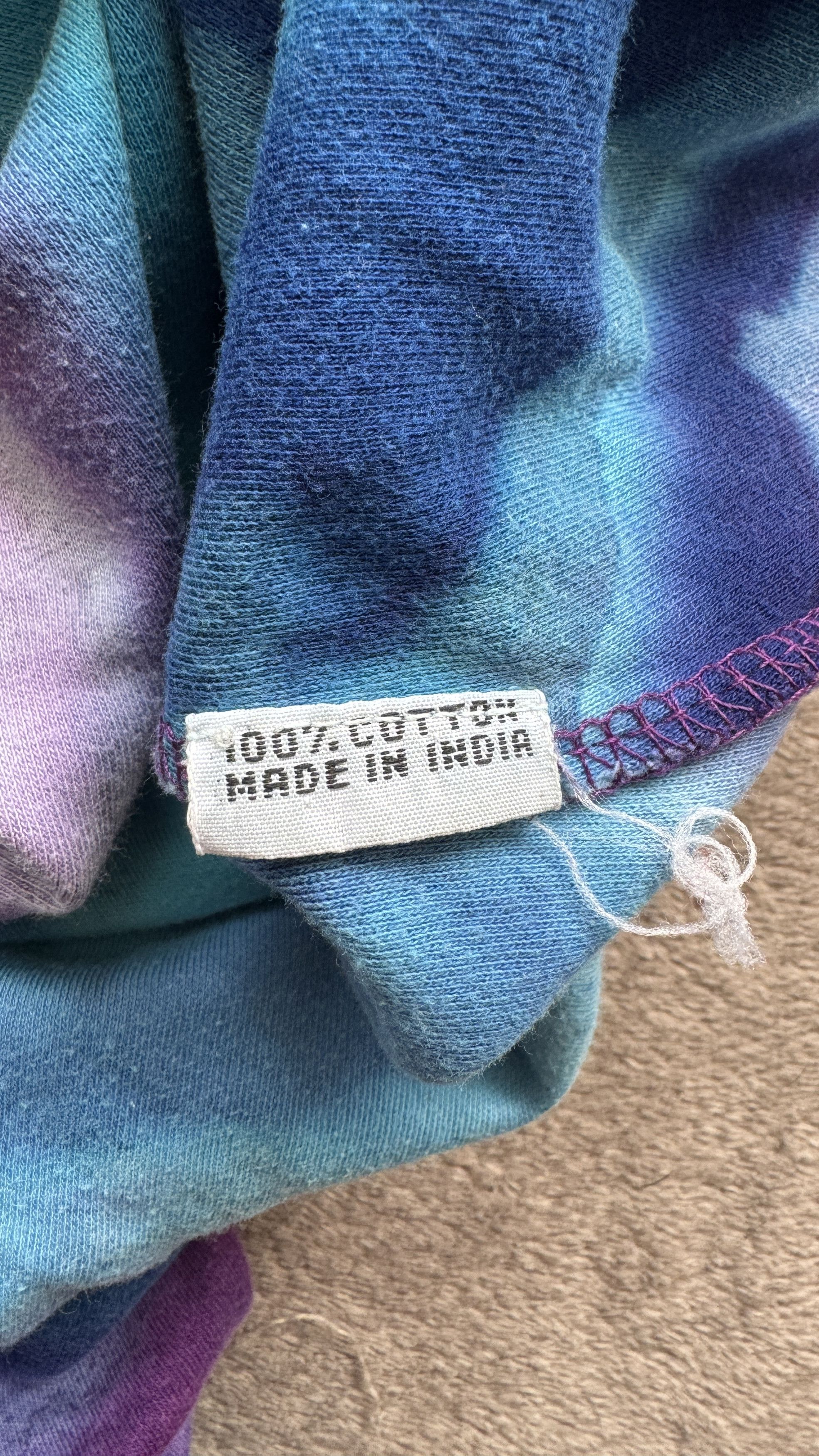 Hysteric Glamour Tie-Dye Sleeve Crop Top Psychedelic Bohemian Blue Purple Size M / US 6-8 / IT 42-44 - 5 Thumbnail
