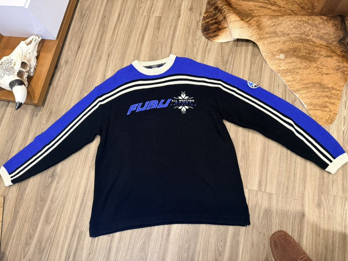Fubu Vintage Fubu Sports Sweater Men's Heavy Long Sleeve Y2K Size US XXL / EU 58 / 5 - 1 Thumbnail